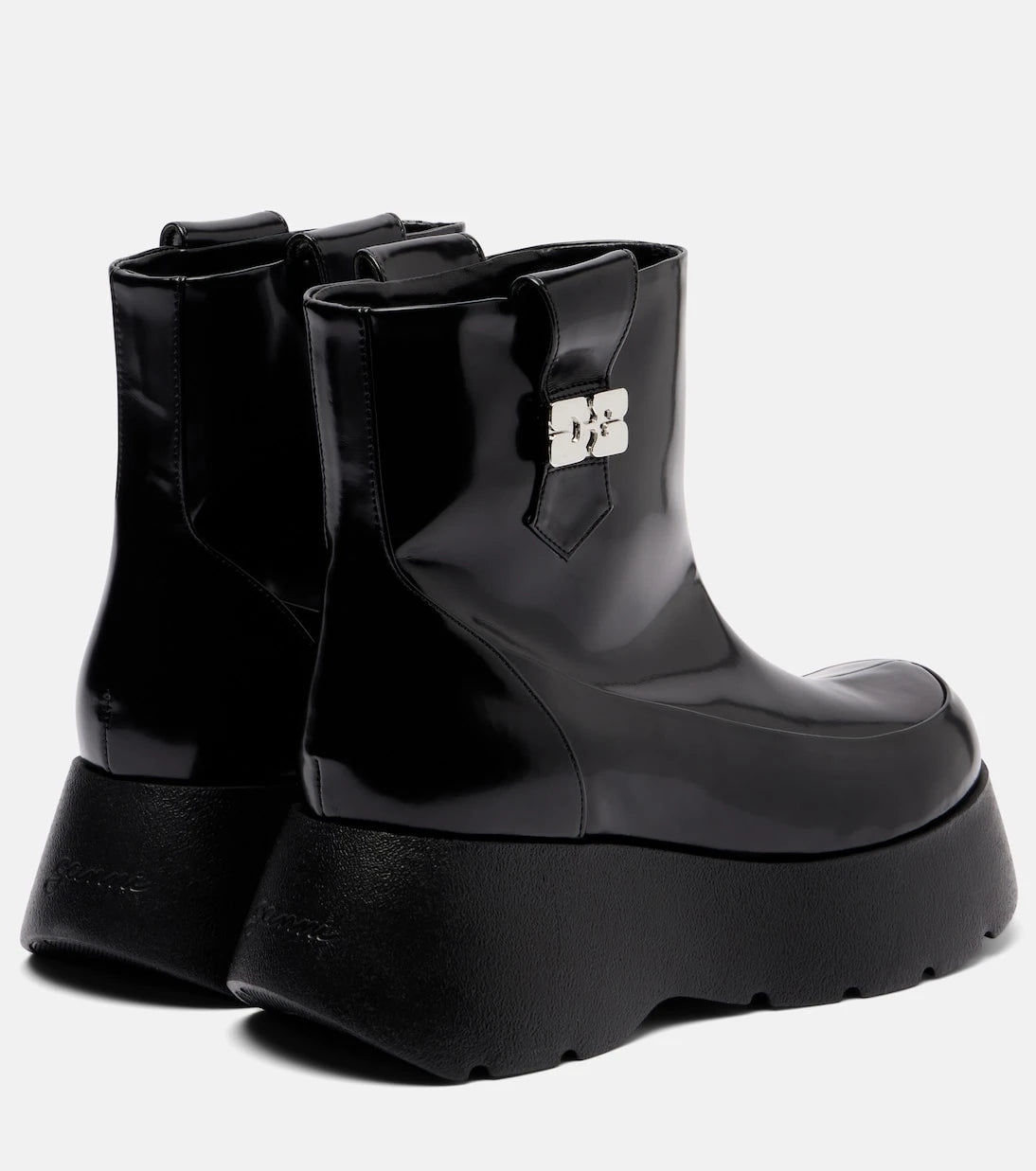 Ganni - Kat platform ankle boots
