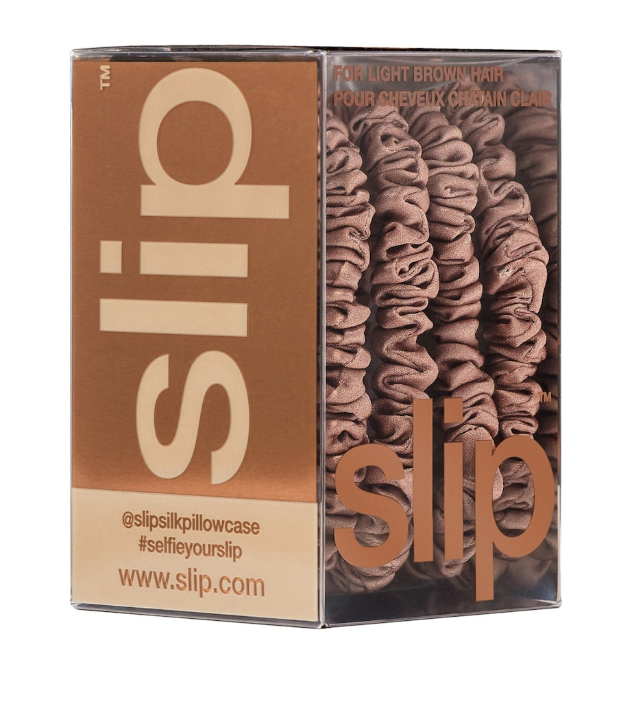 Pure Silk Skinny Scrunchies (Set of 4)