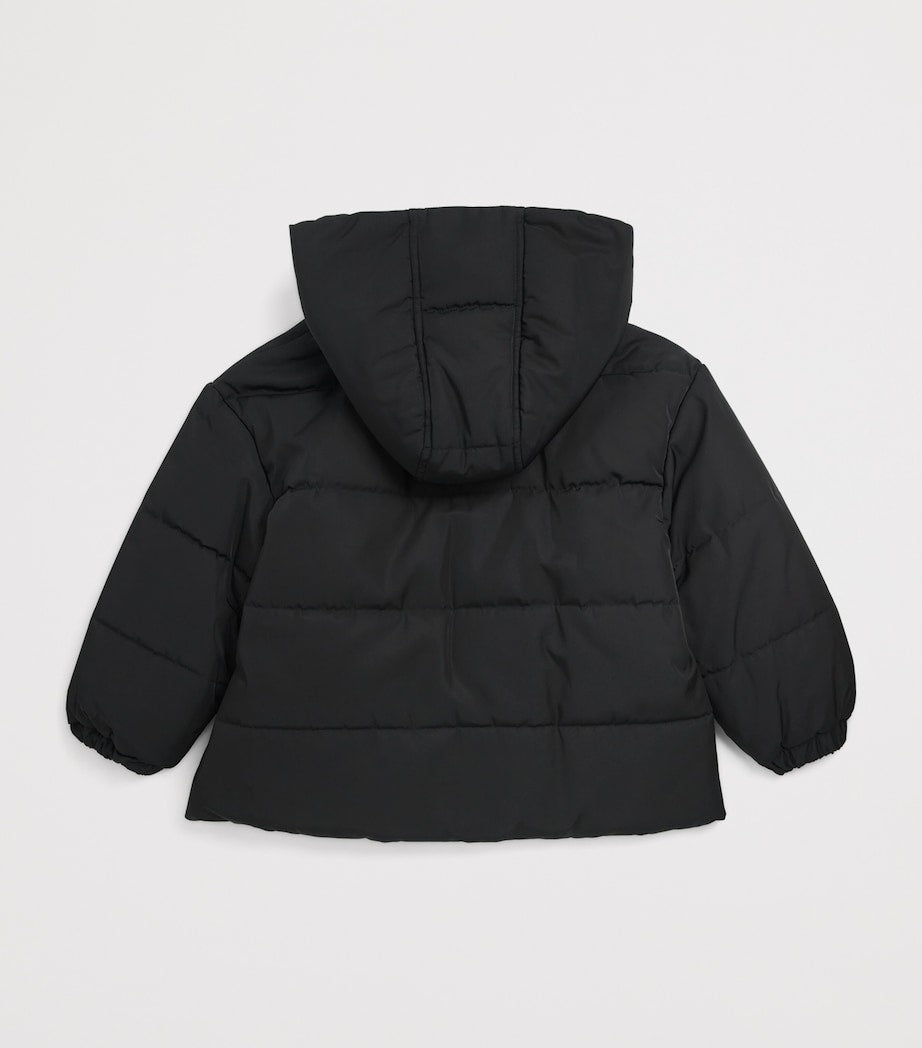 Balmain Kids Hooded Label-Detail Puffer Jacket (8-14 Years)