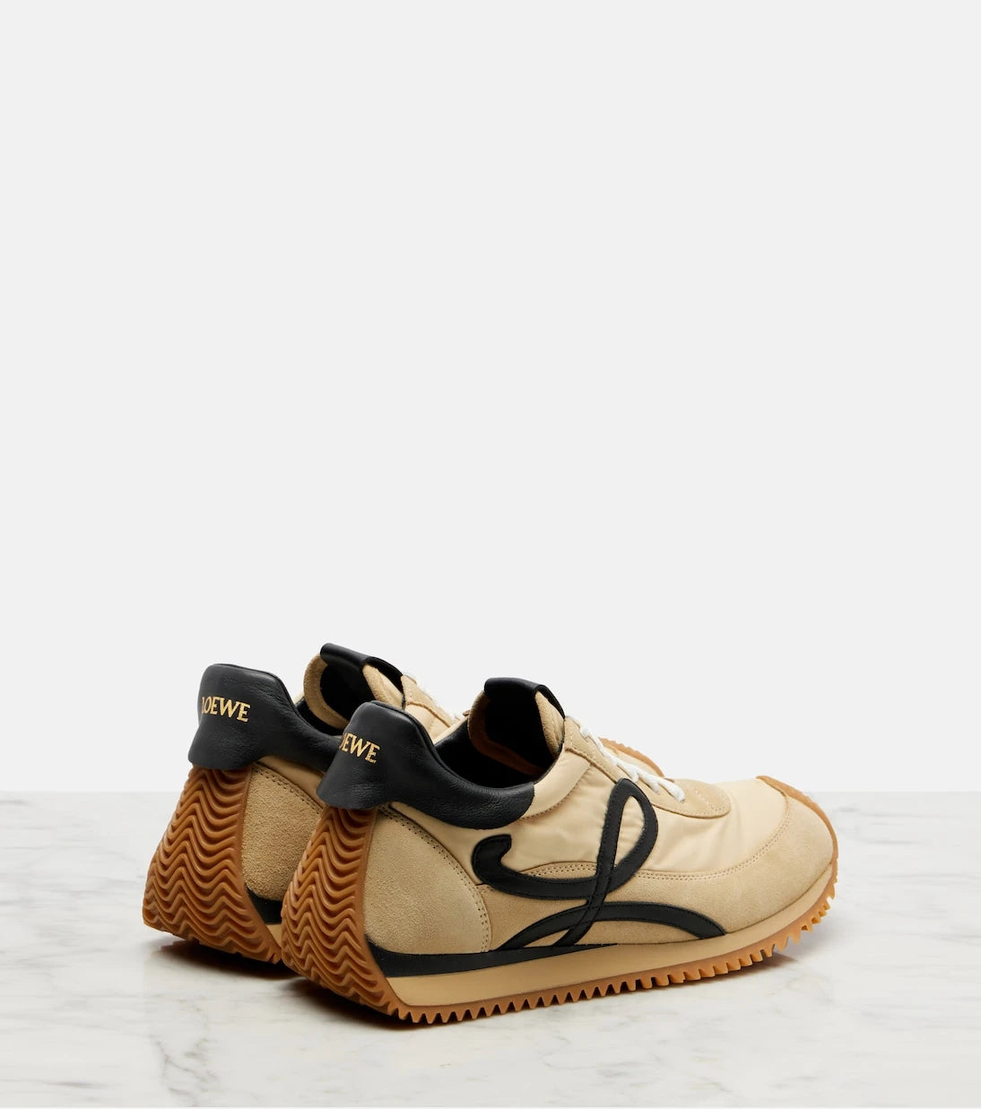 Loewe - Flow Runner 2.0 suede-trimmed sneakers