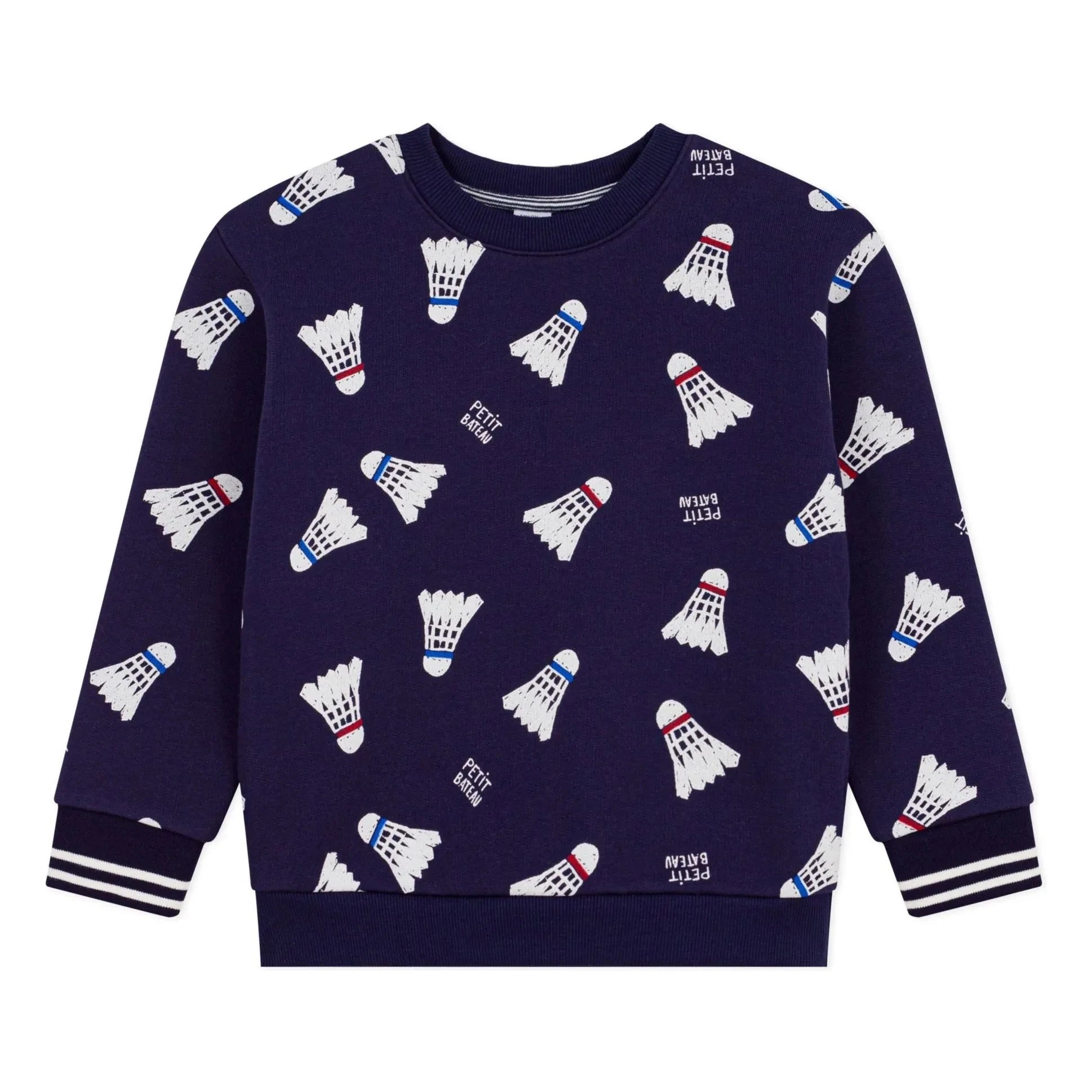 Petit Bateau - Badminton fleece sweatshirt | Midnight blue