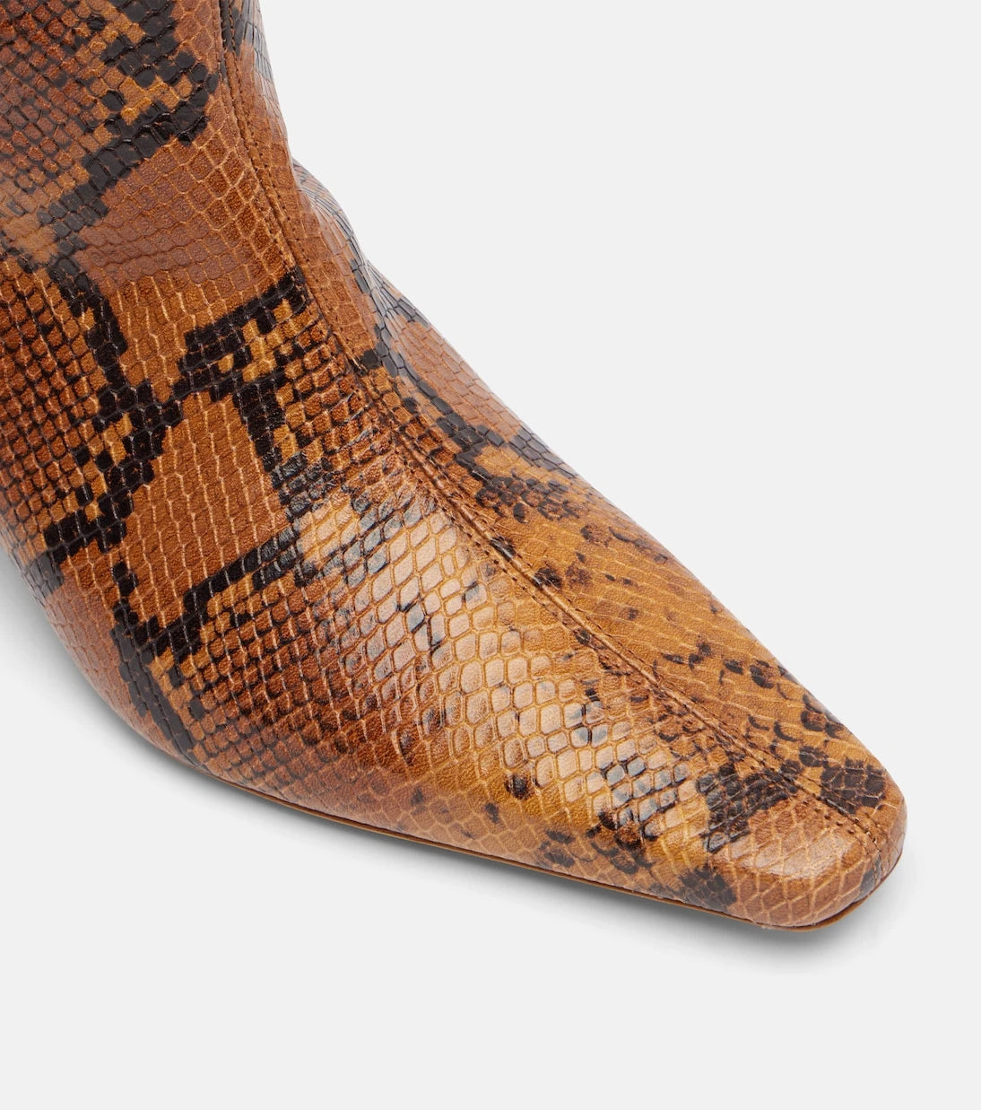 Staud - Wally snake-effect leather knee-high boots