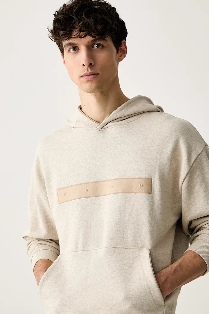 HUGO kapüşonlu erkek pamuklu sweatshirt Dalilong