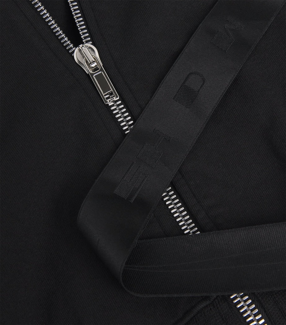 Rick Owens Black Cotton Mountain Hoodie