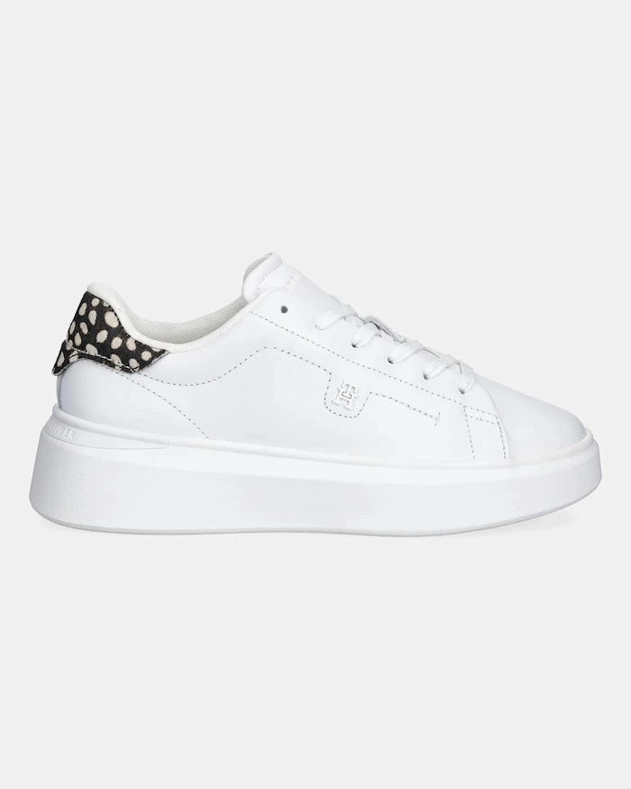 Tommy Hilfiger ANIMAL PRINT PLATFORM SNEAKER Deri Spor Ayakkabı