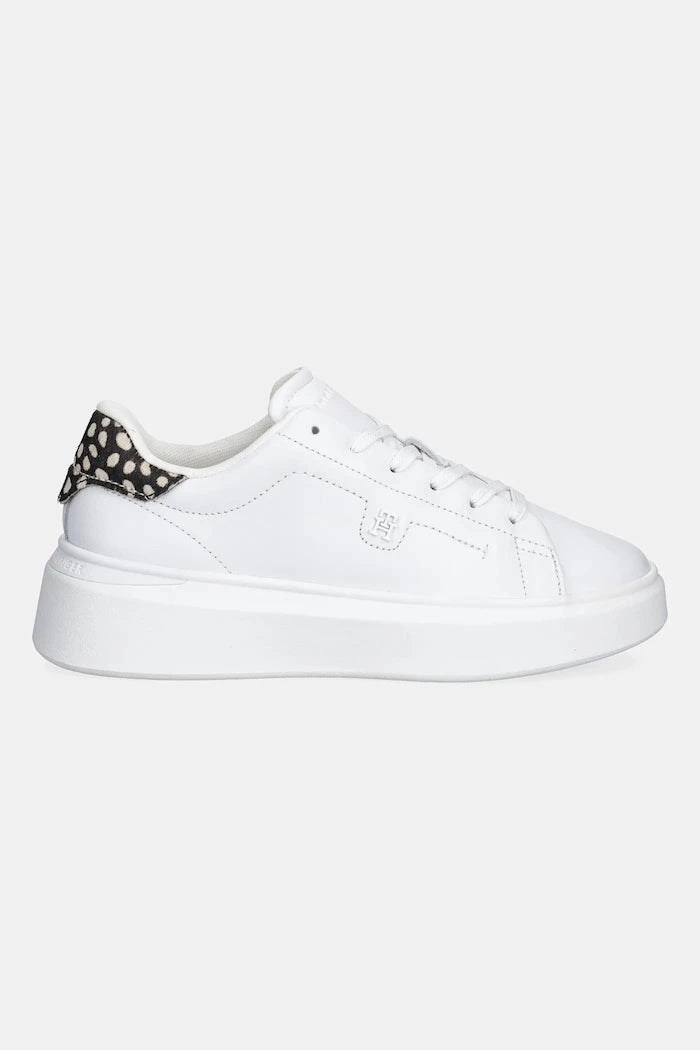 Tommy Hilfiger ANIMAL PRINT PLATFORM SNEAKER Deri Spor Ayakkabı