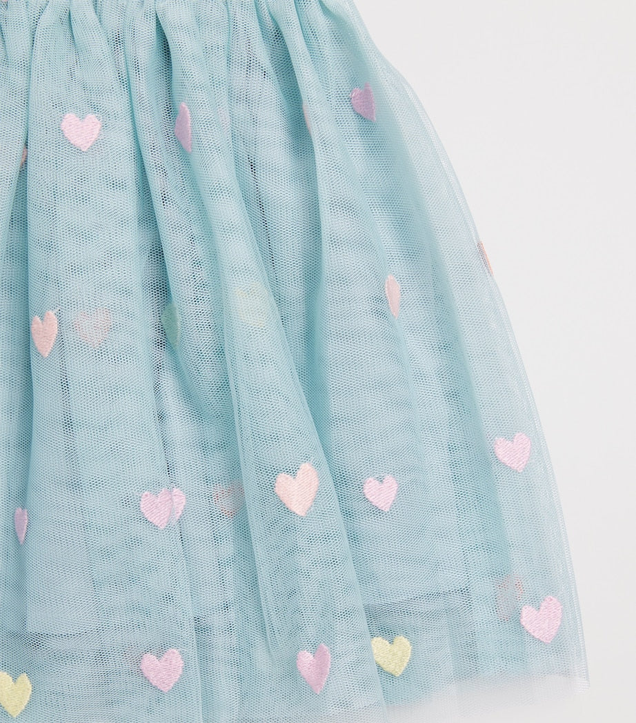 Tulle Heart-Embroidered Skirt (3-14+ Years)