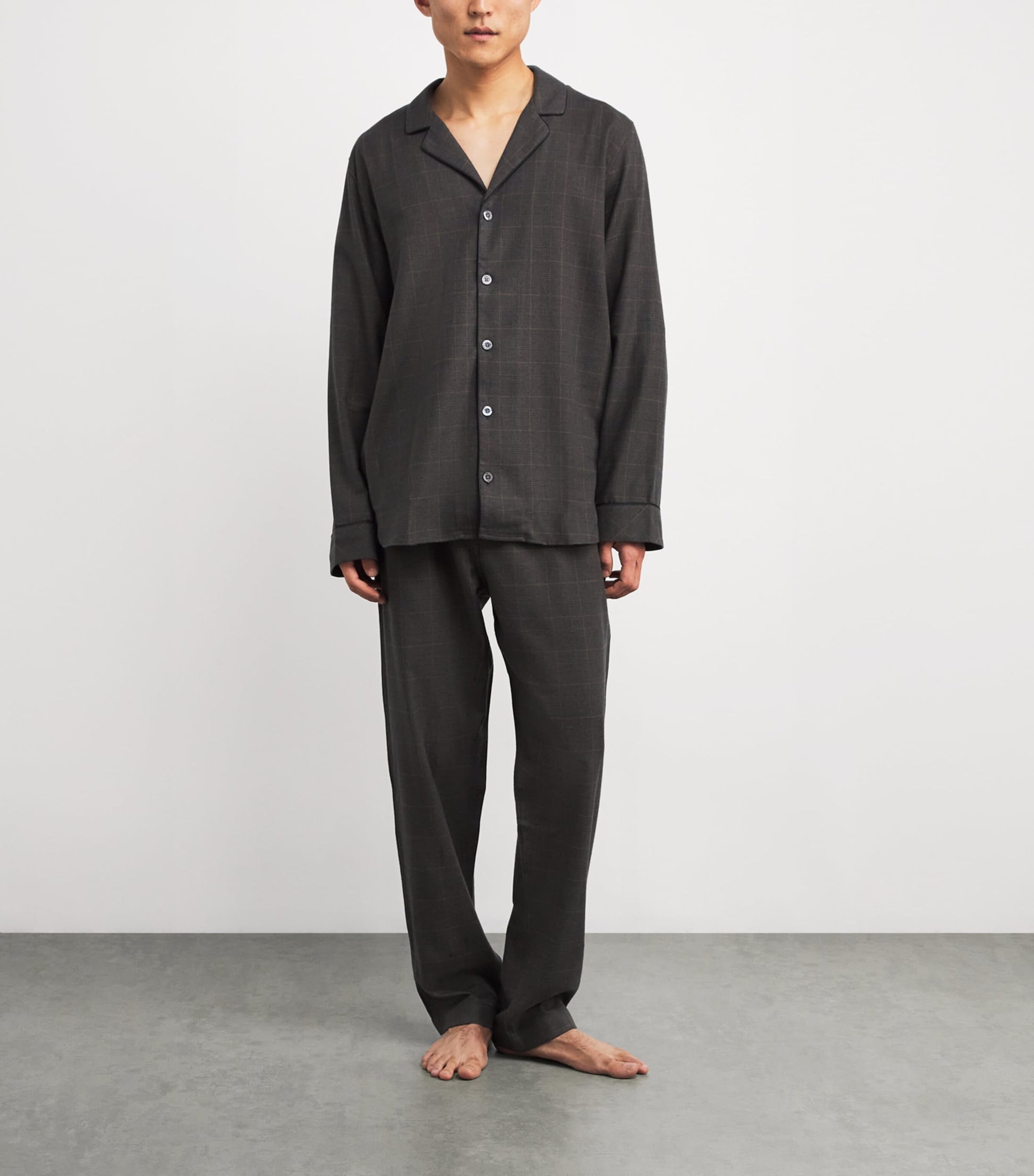 Cotton-Wool Check Cozy Flannel Pyjama Set