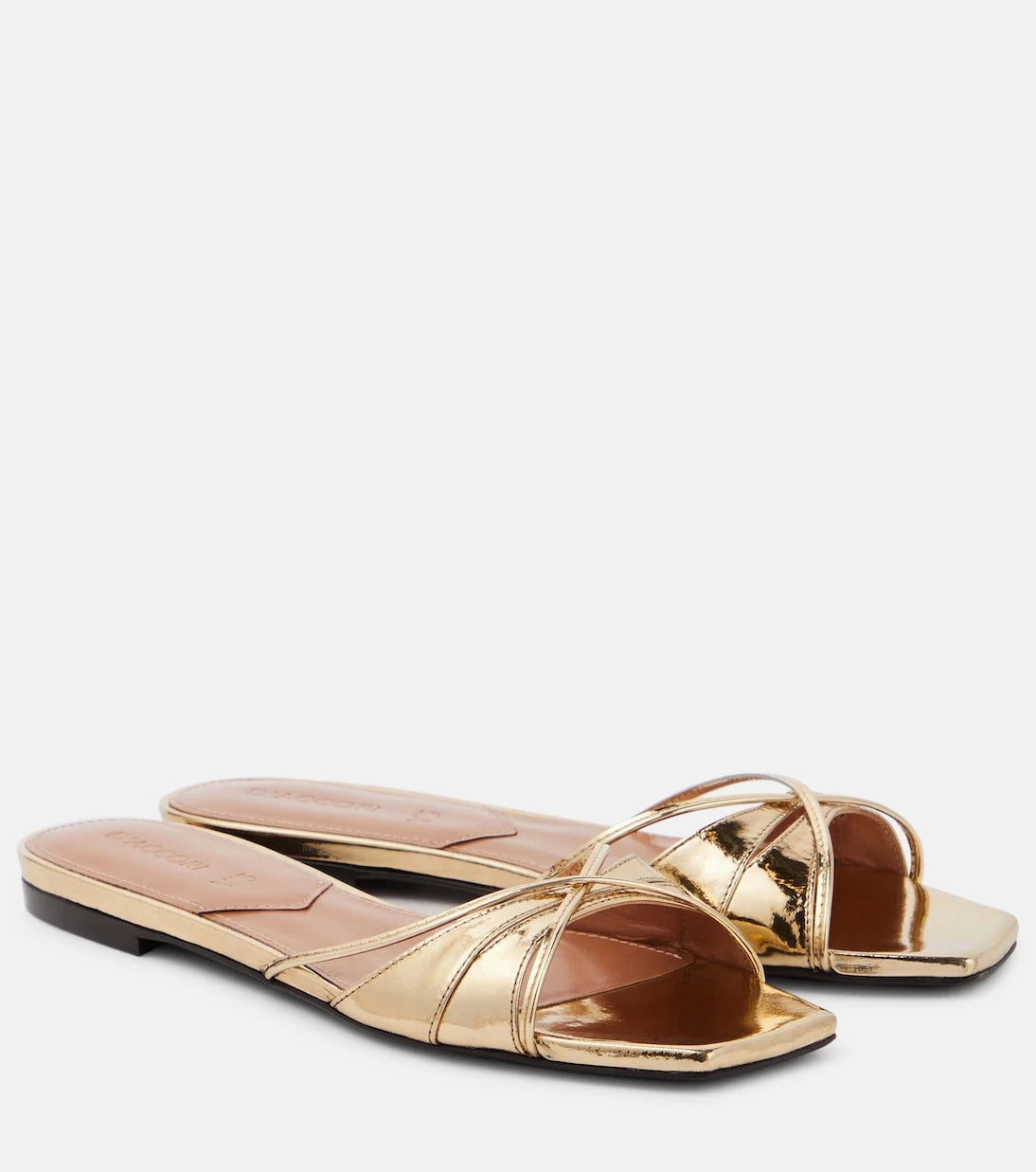 D'Accori - Lust metallic leather slides