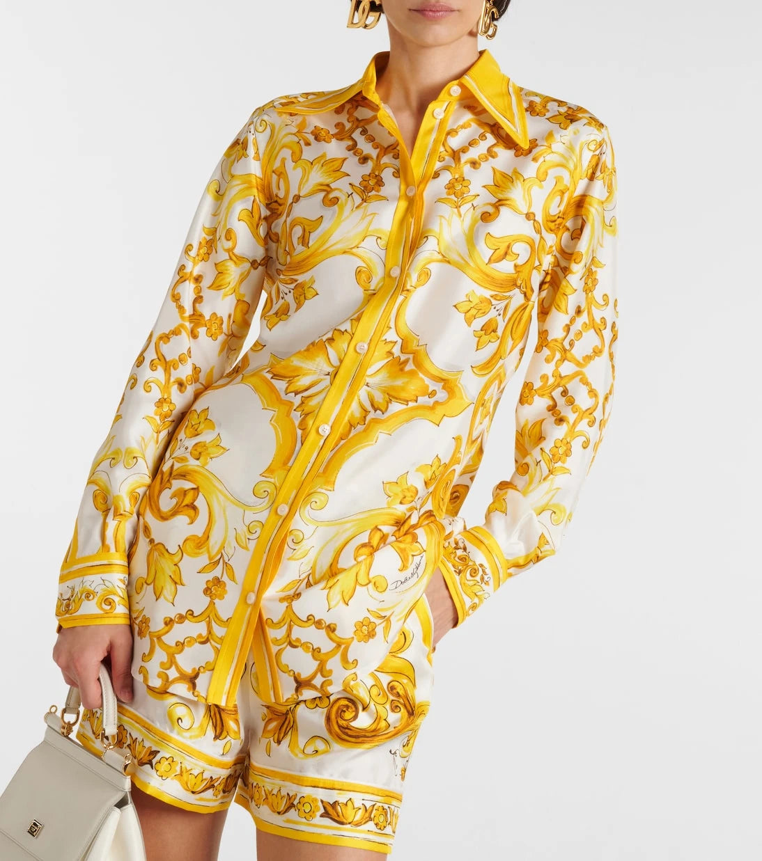 Dolce&Gabbana - Majolica silk twill shirt