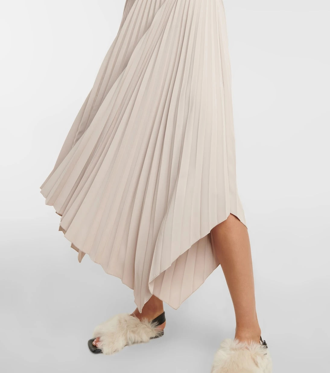 Joseph - Dera pleated crêpe midi dress