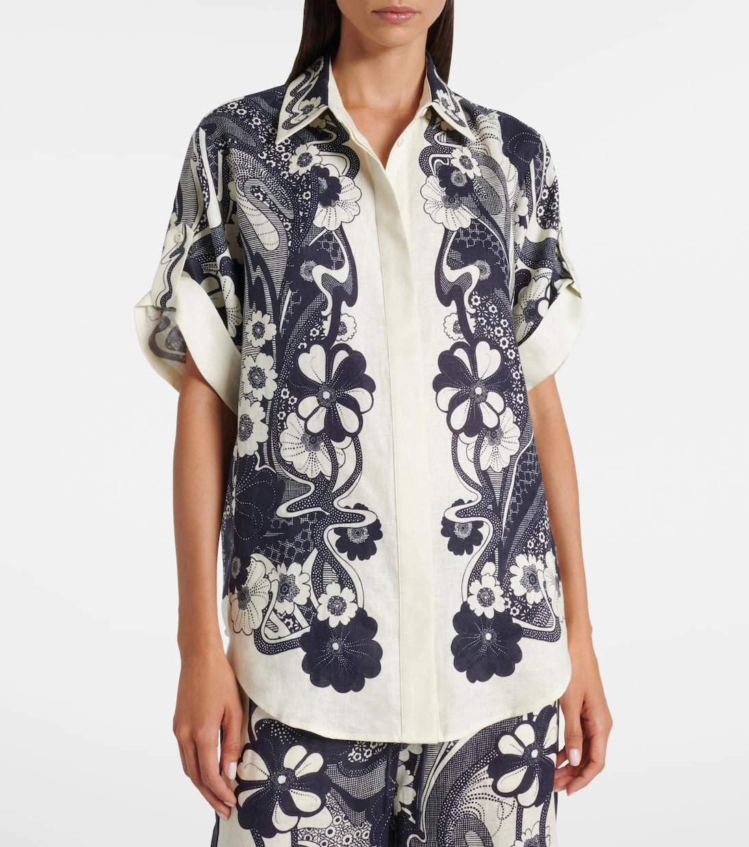 Alémais - Mickey printed linen shirt