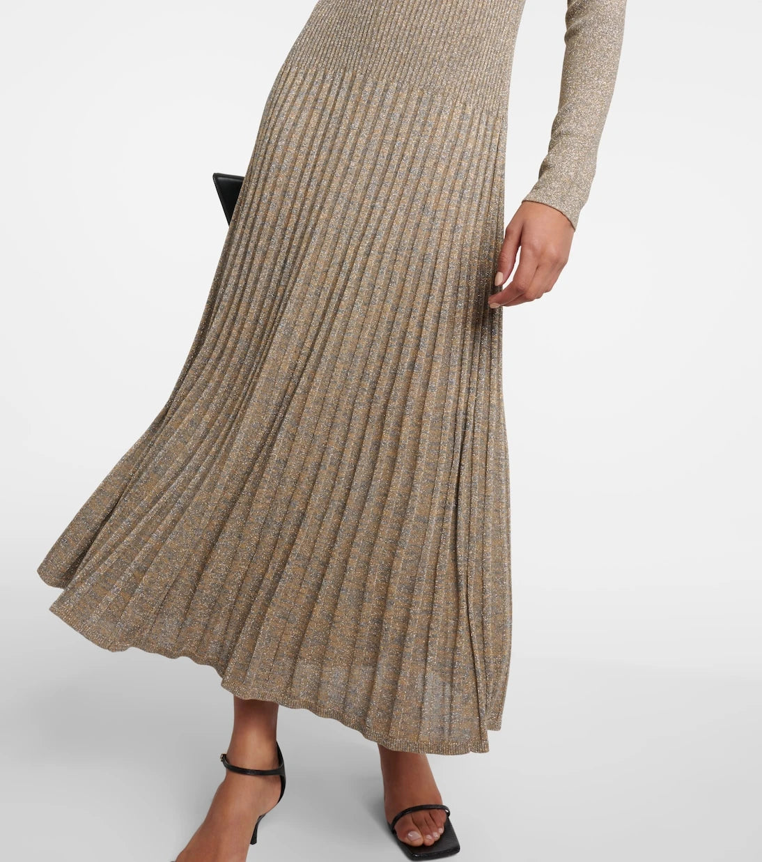 Joseph - Pleated Lurex® midi dress