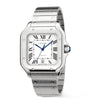 Large Steel Santos de Cartier Watch 39.8mm