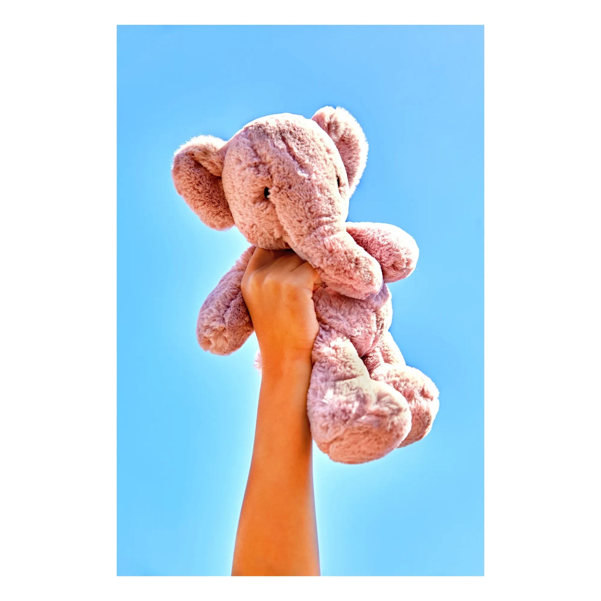 Bon Ton Toys - Ebu the Elephant plush  | Pink