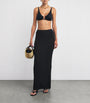 Black Crochet St. Lucia Maxi Skirt