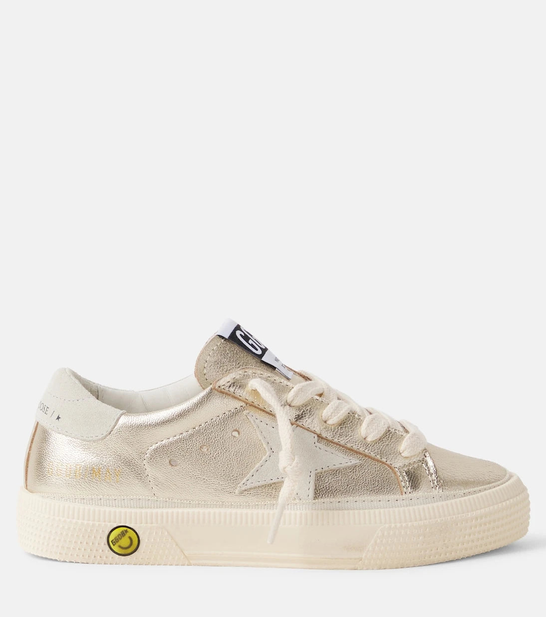 Golden Goose Kids - May metallic leather sneakers