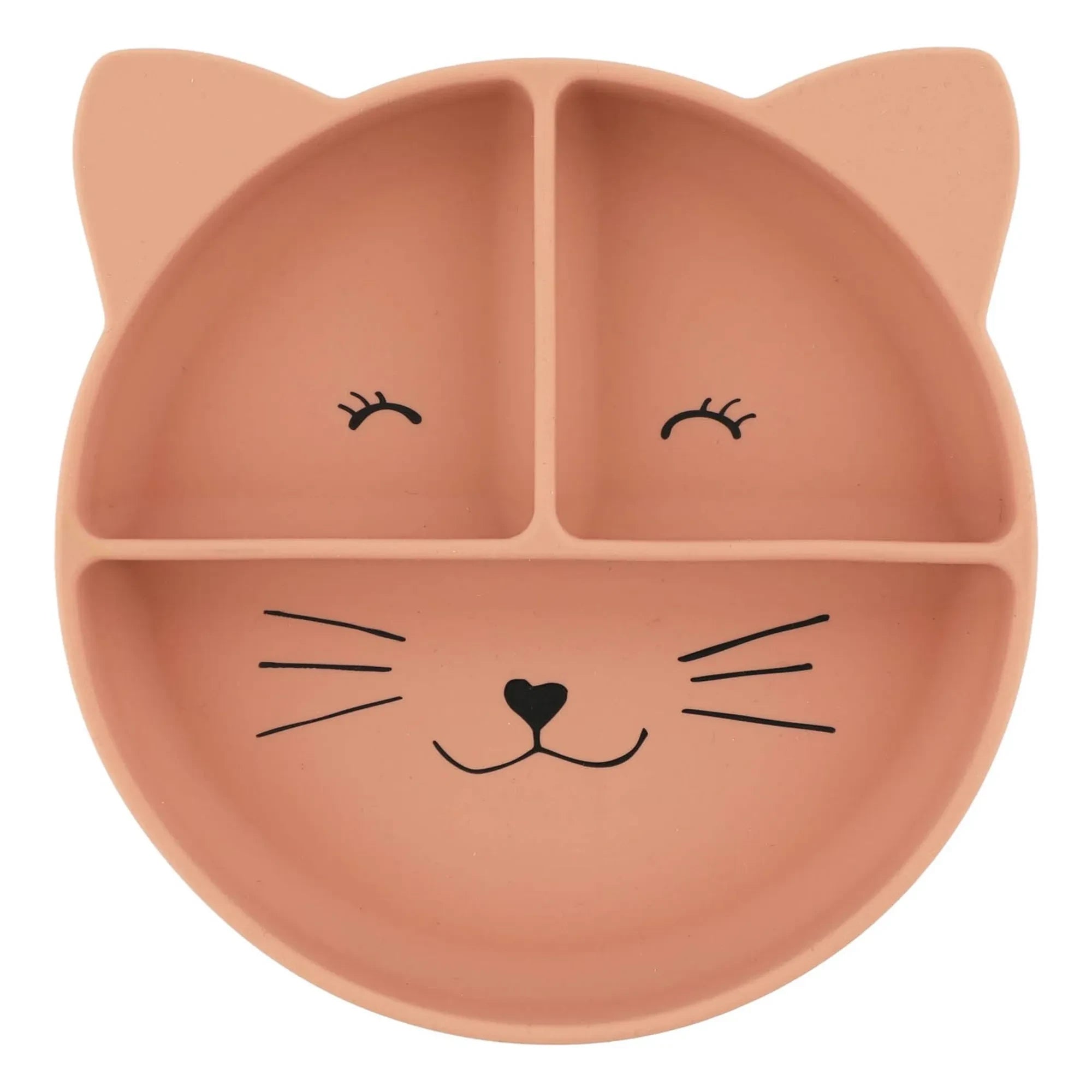 Trixie - Mrs. Cat Compartmentalized Suction Cup Plate | Pink