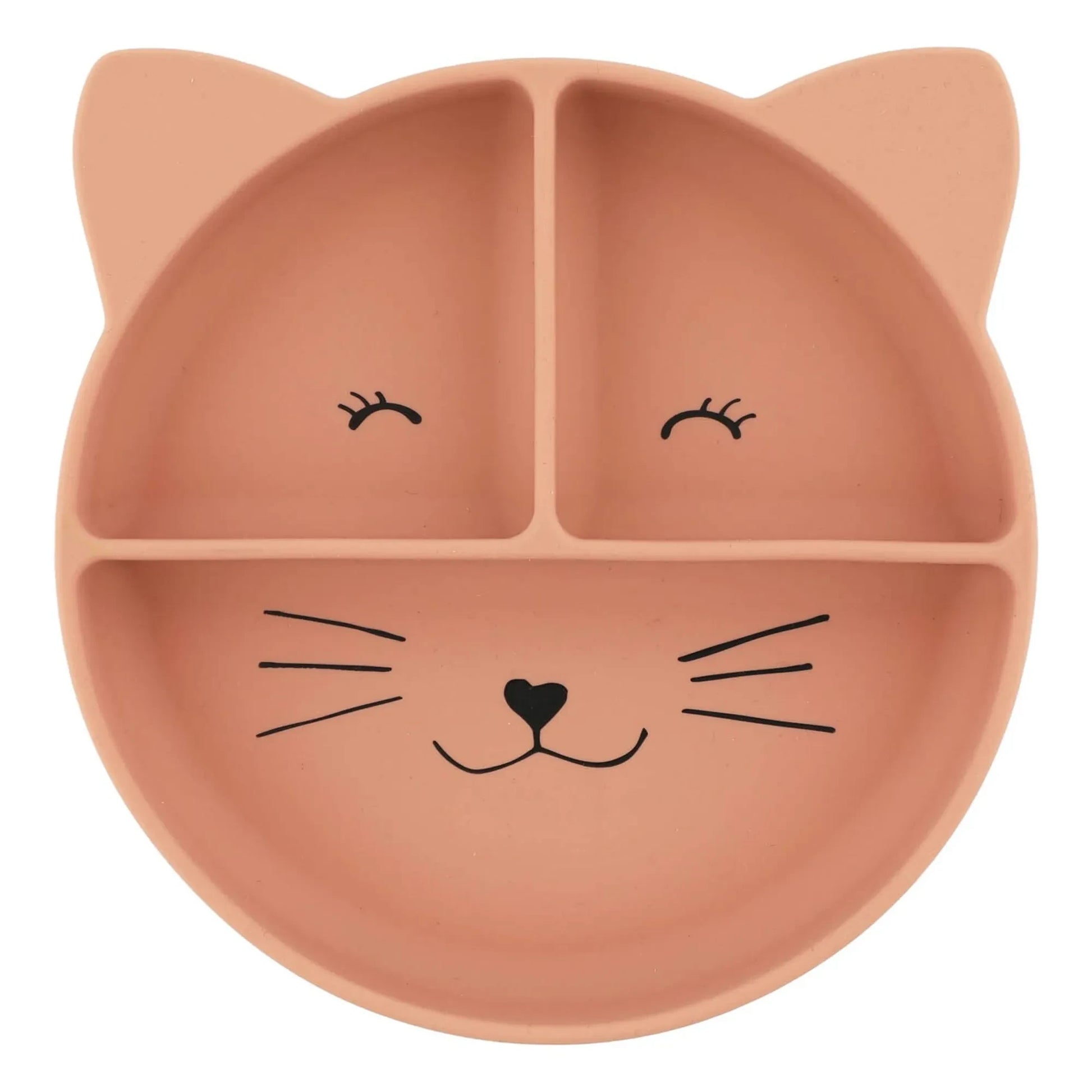 Trixie - Mrs. Cat Compartmentalized Suction Cup Plate | Pink