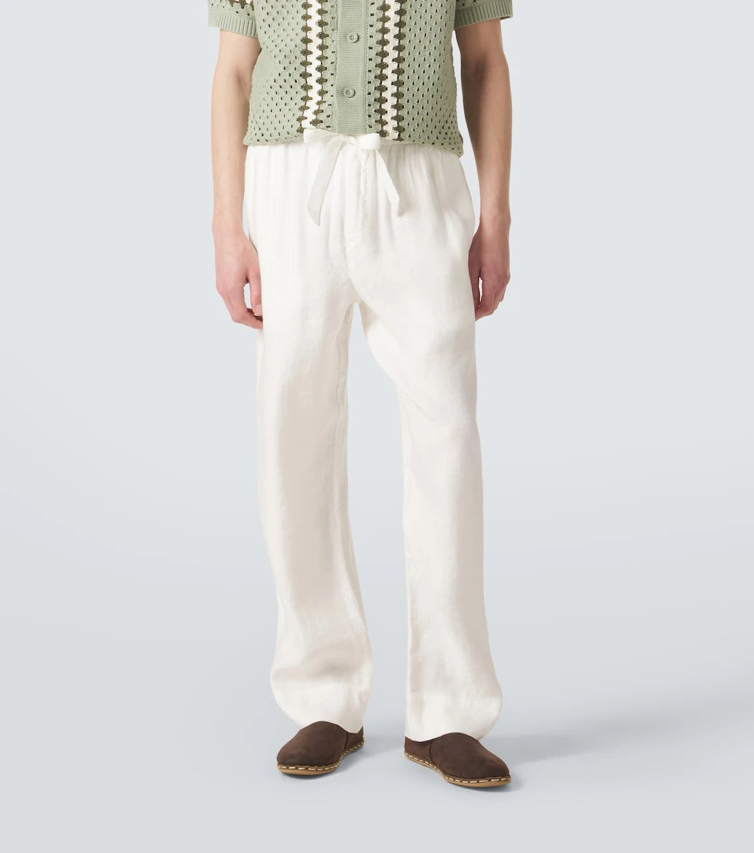 Frescobol Carioca - Luan linen-blend straight pants