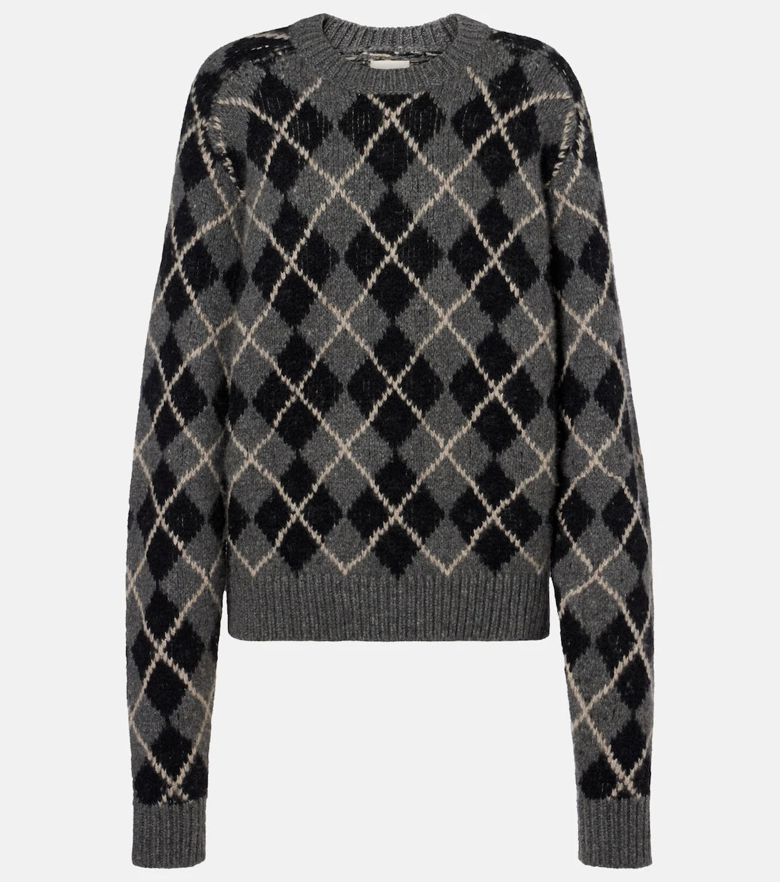 Khaite - Pratt argyle cashmere sweater