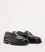 Leather Bloom Loafers