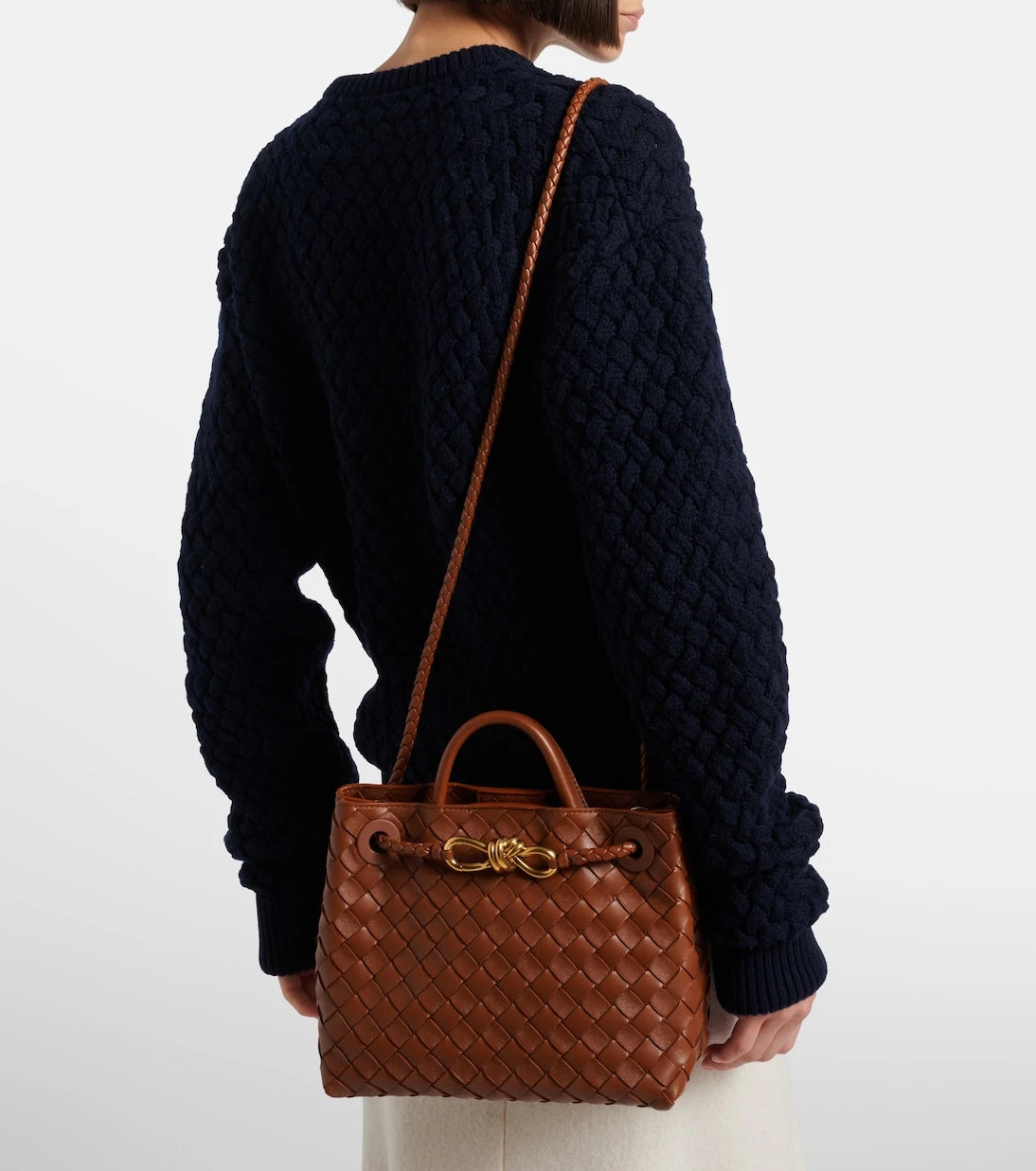 Bottega Veneta - Andiamo Small leather top-handle bag