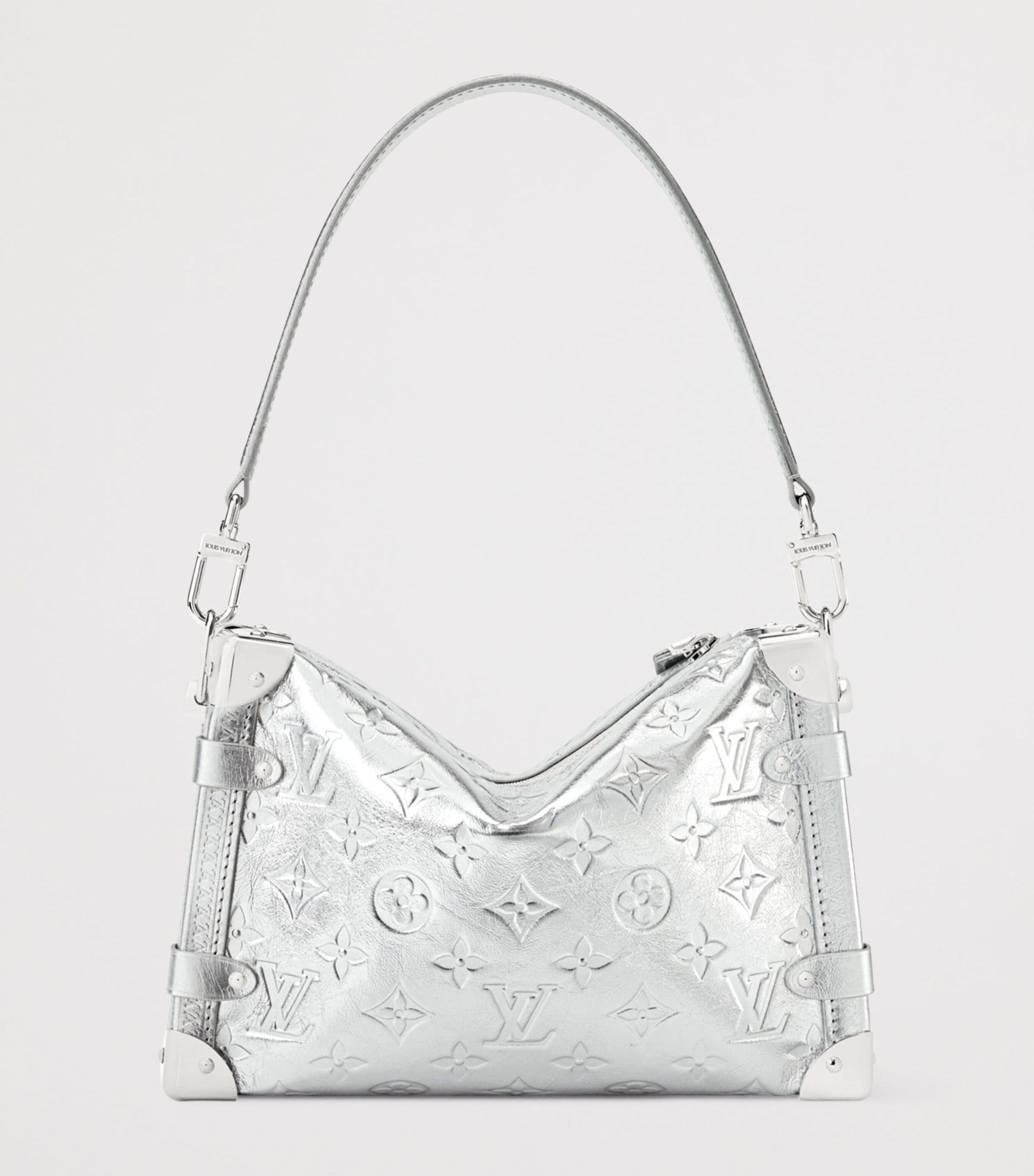 LOUIS VUITTON Leather Side Trunk MM Shoulder Bag