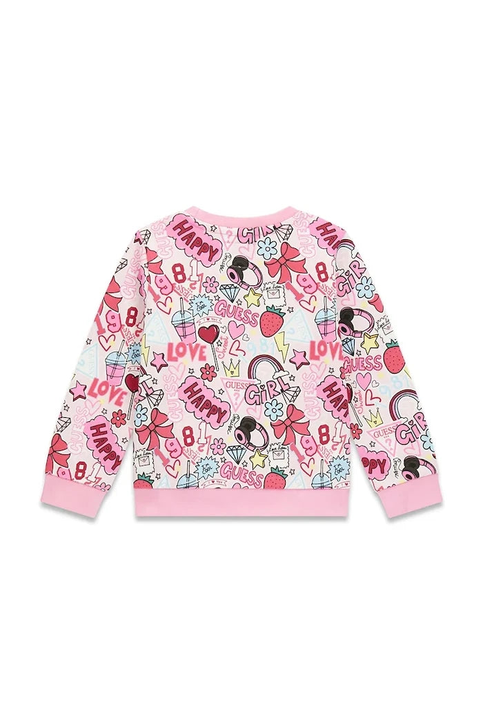 Guess Çocuk Pamuklu Sweatshirt