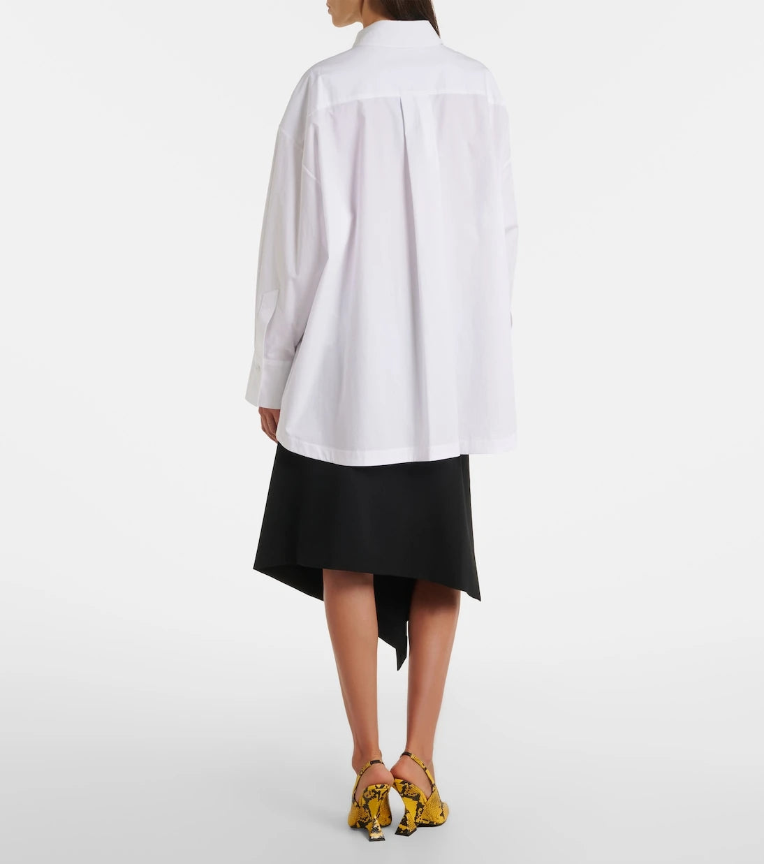 The Attico - Asymmetric virgin wool wrap skirt