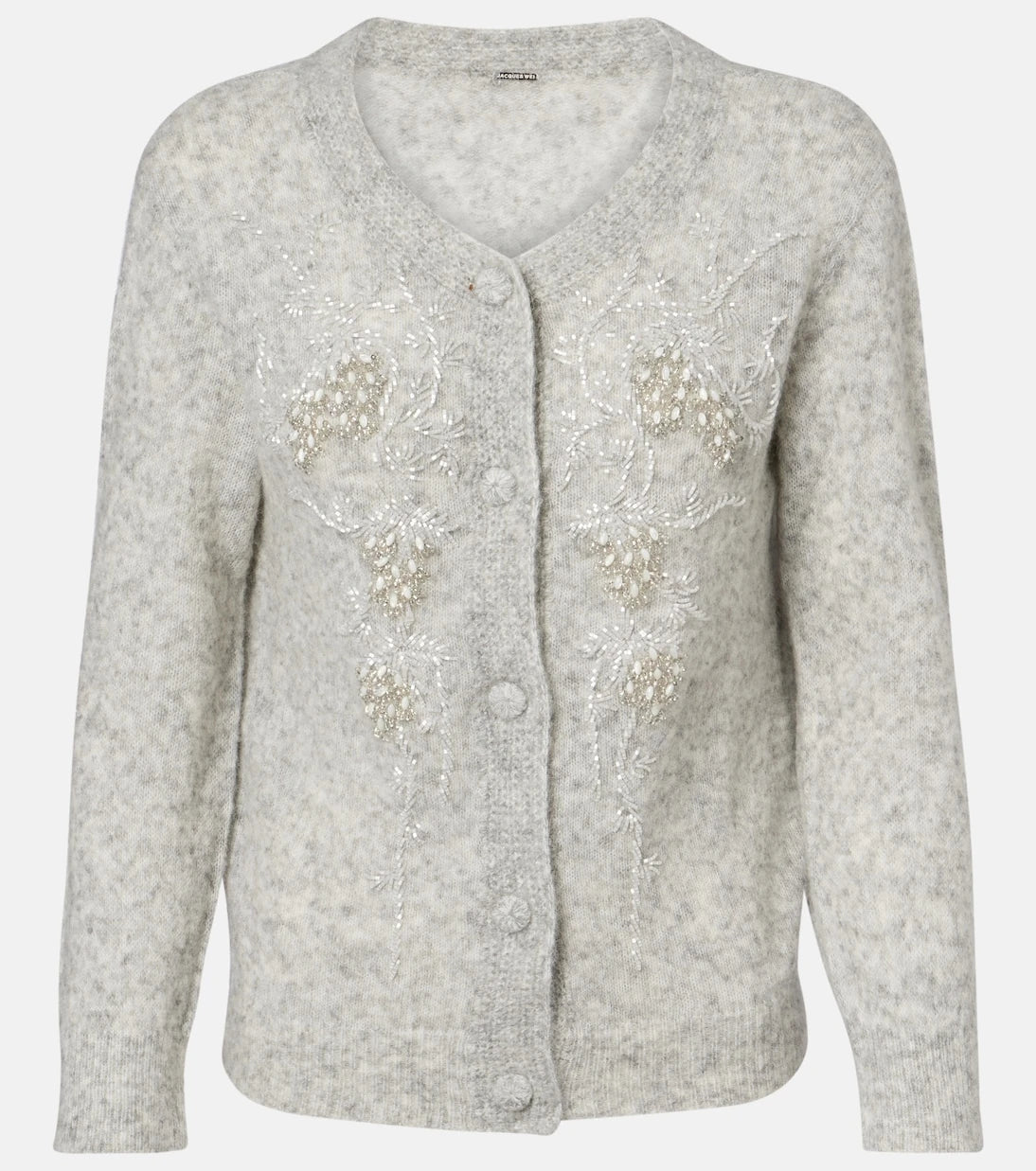Jacques Wei - Beaded alpaca and wool-blend cardigan