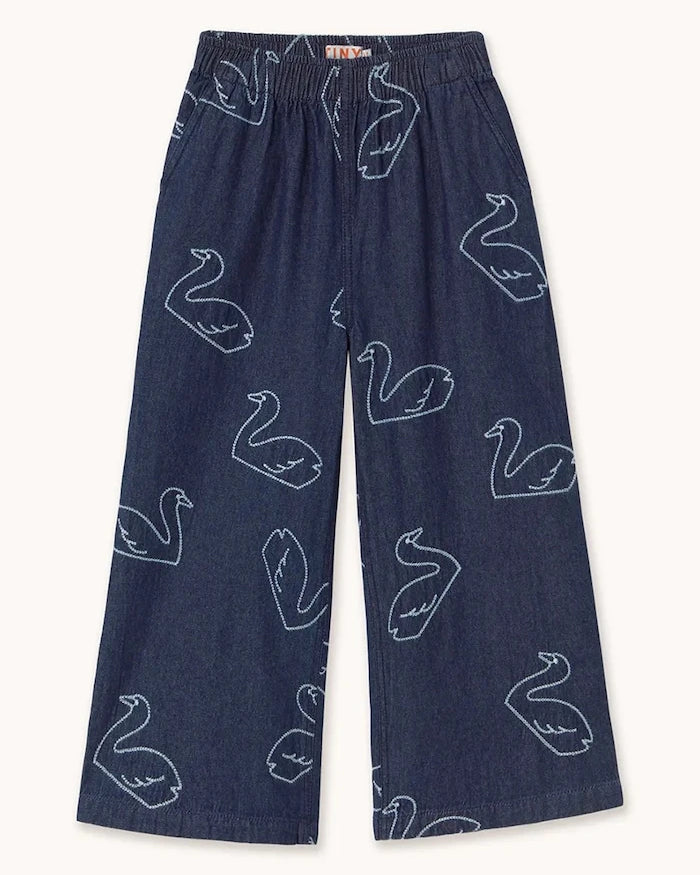 Tinycottons BIG SWANS DENIM PANT Çocuk Kot Pantolon