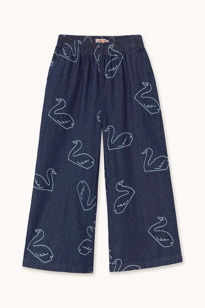 Tinycottons BIG SWANS DENIM PANT Çocuk Kot Pantolon