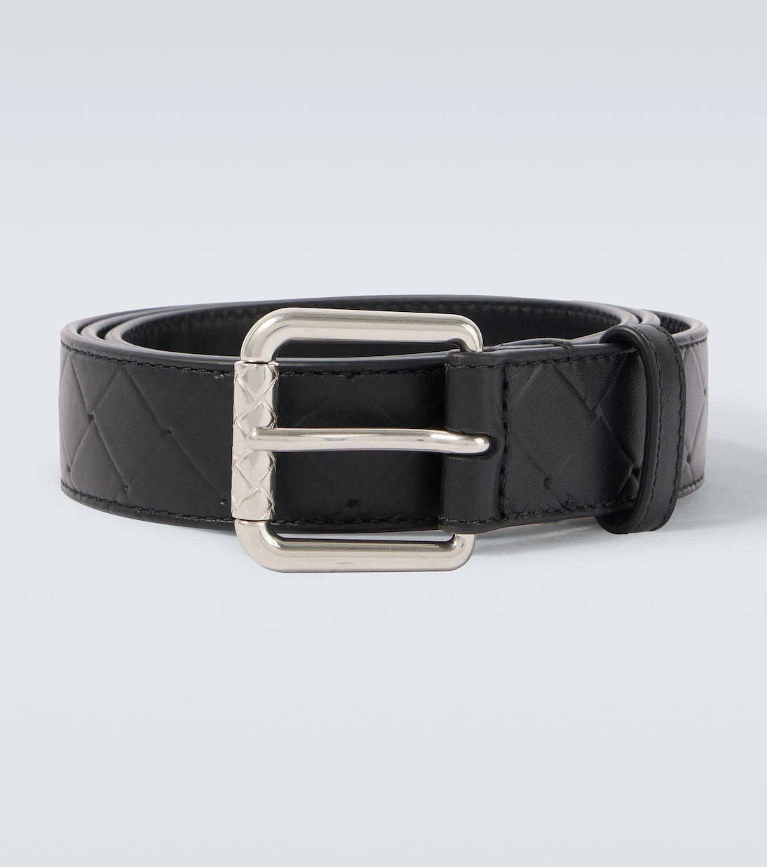 Bottega Veneta - Intrecciato Stamp 35mm leather belt