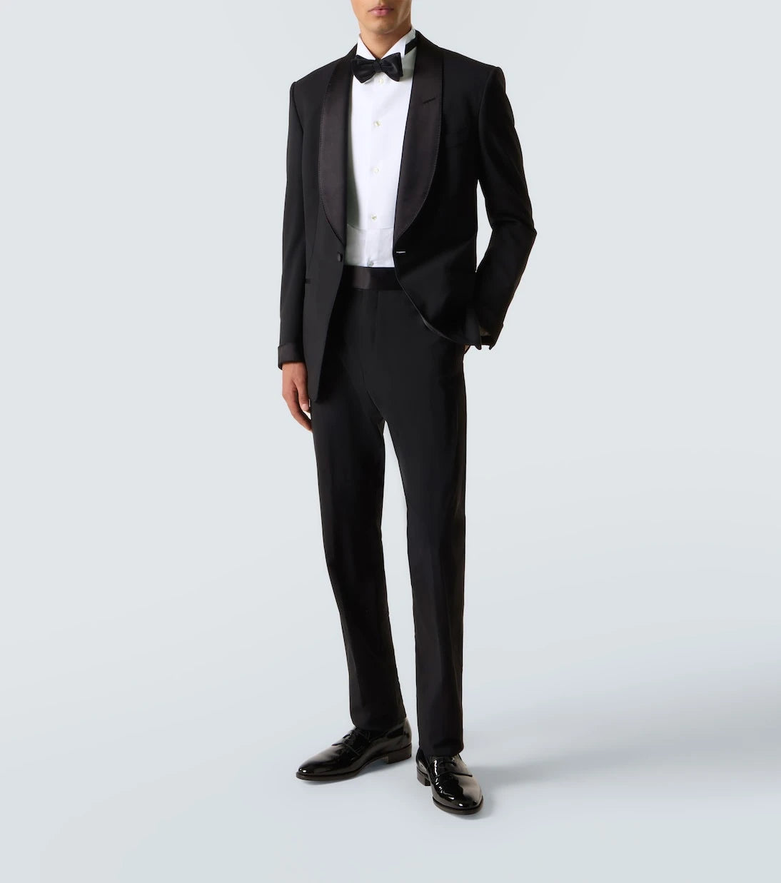 Giorgio Armani - Cotton poplin tuxedo shirt