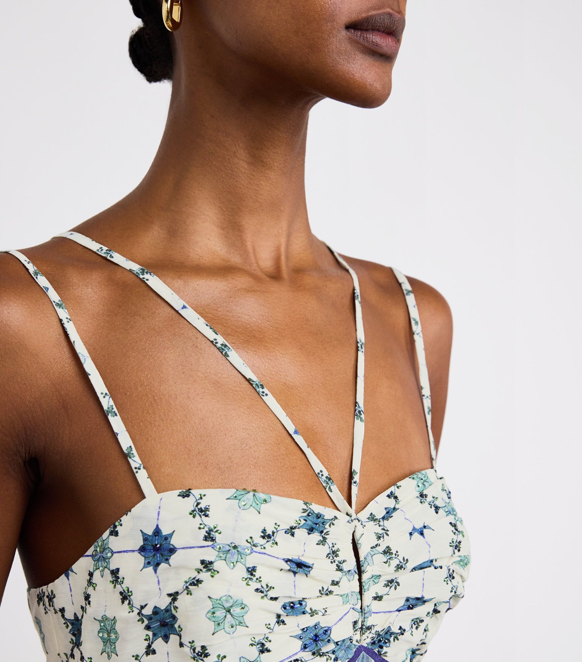 Jardim Party Strappy Maxi Dress