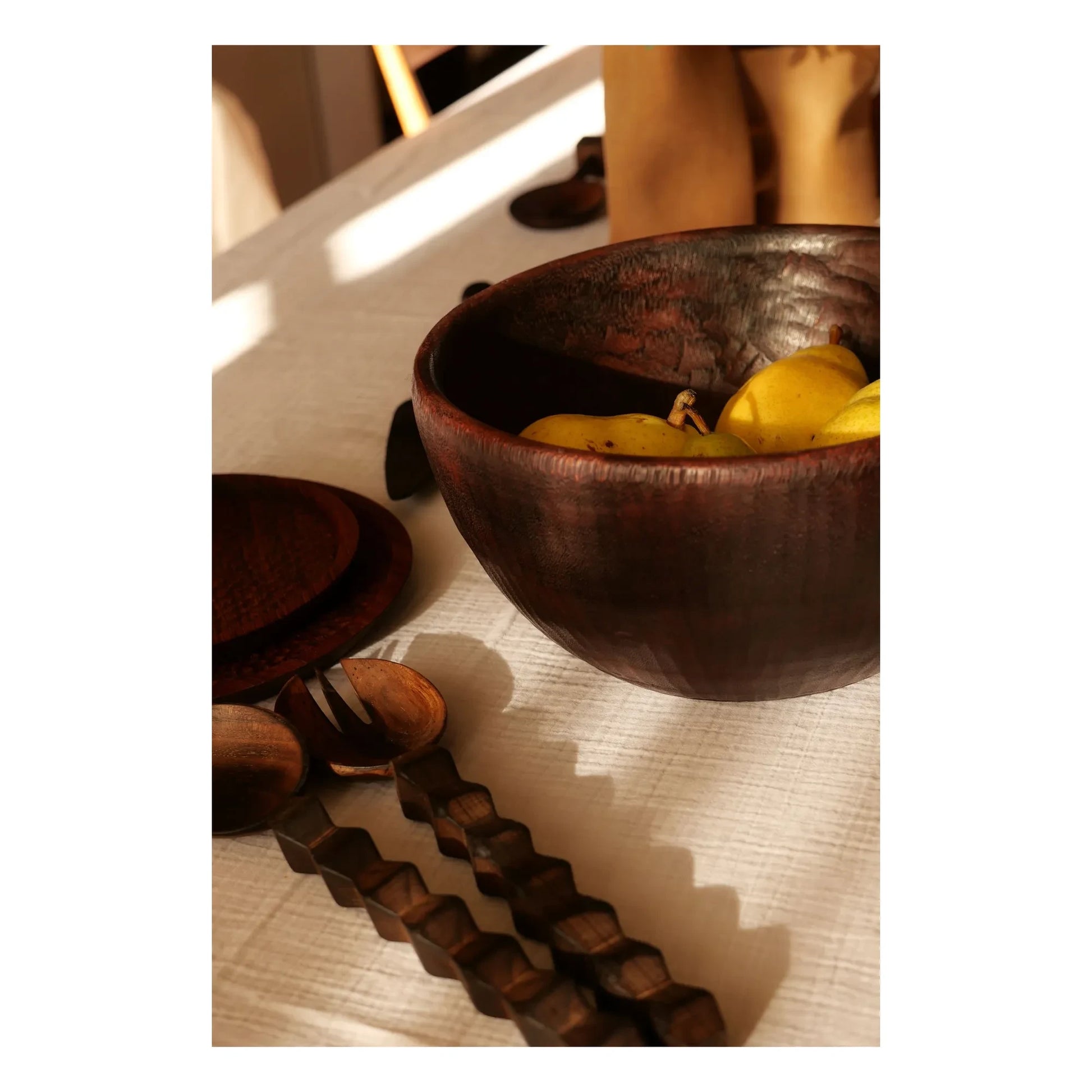 Woodmata - Teak wood salad servers | Teak