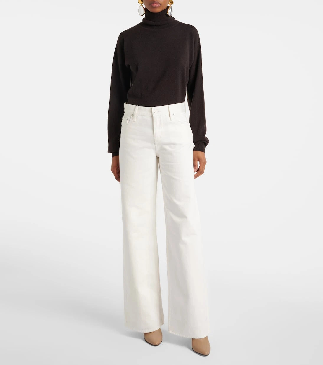 Ralph Lauren Collection - Mid-rise wide-leg jeans