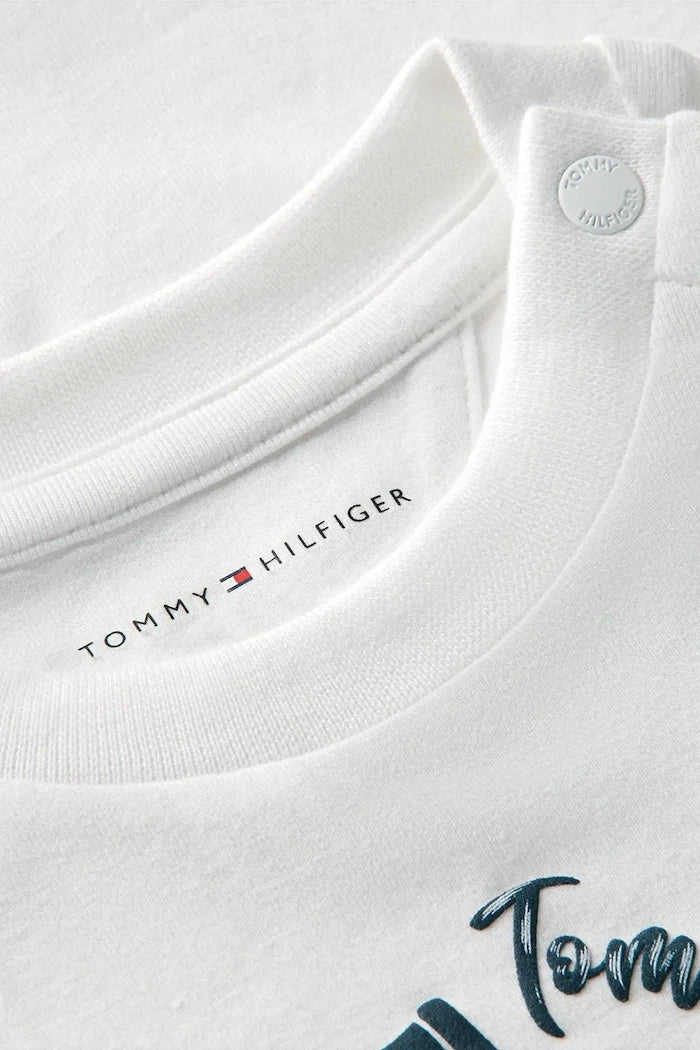 Tommy Hilfiger тениска за бебе с памук
