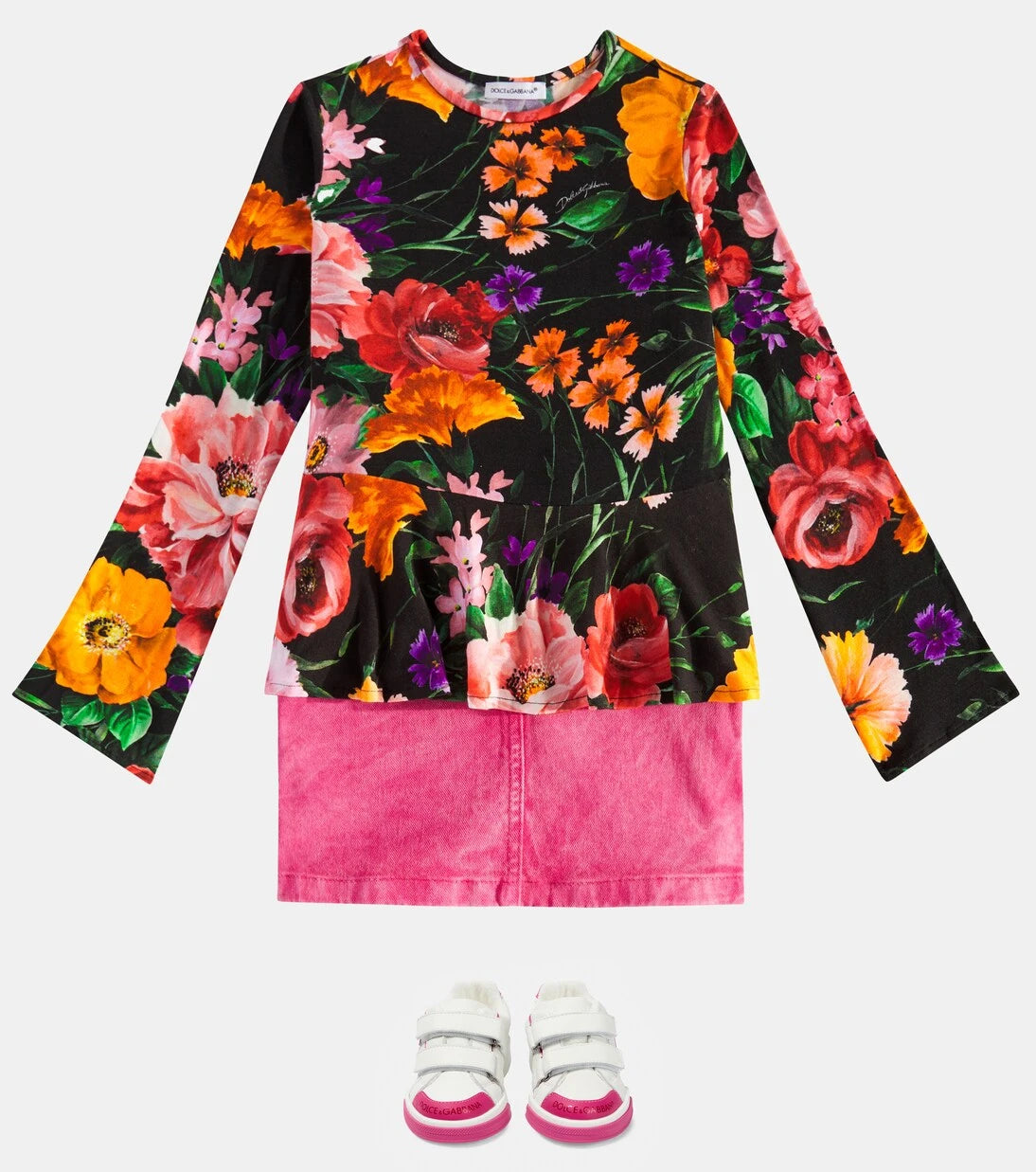 Dolce&Gabbana Kids - بلوزة جيرسي بنقشة زهور