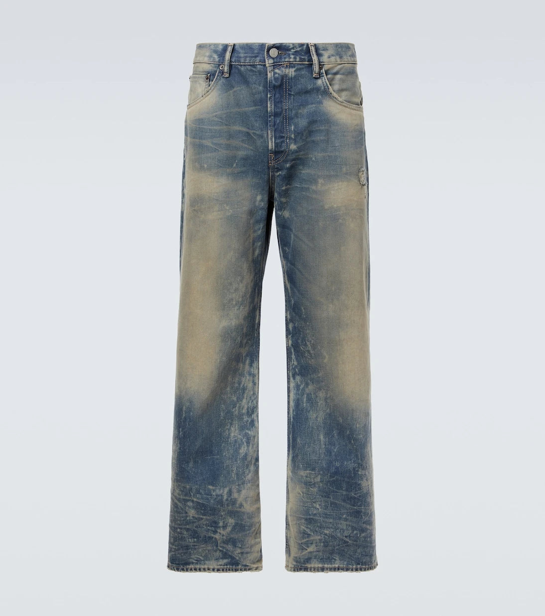 Acne Studios - جينز واسع الساق بتصميم بالٍ 2021