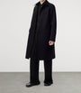 LOEWE Black Wool-Blend Reversible Overcoat