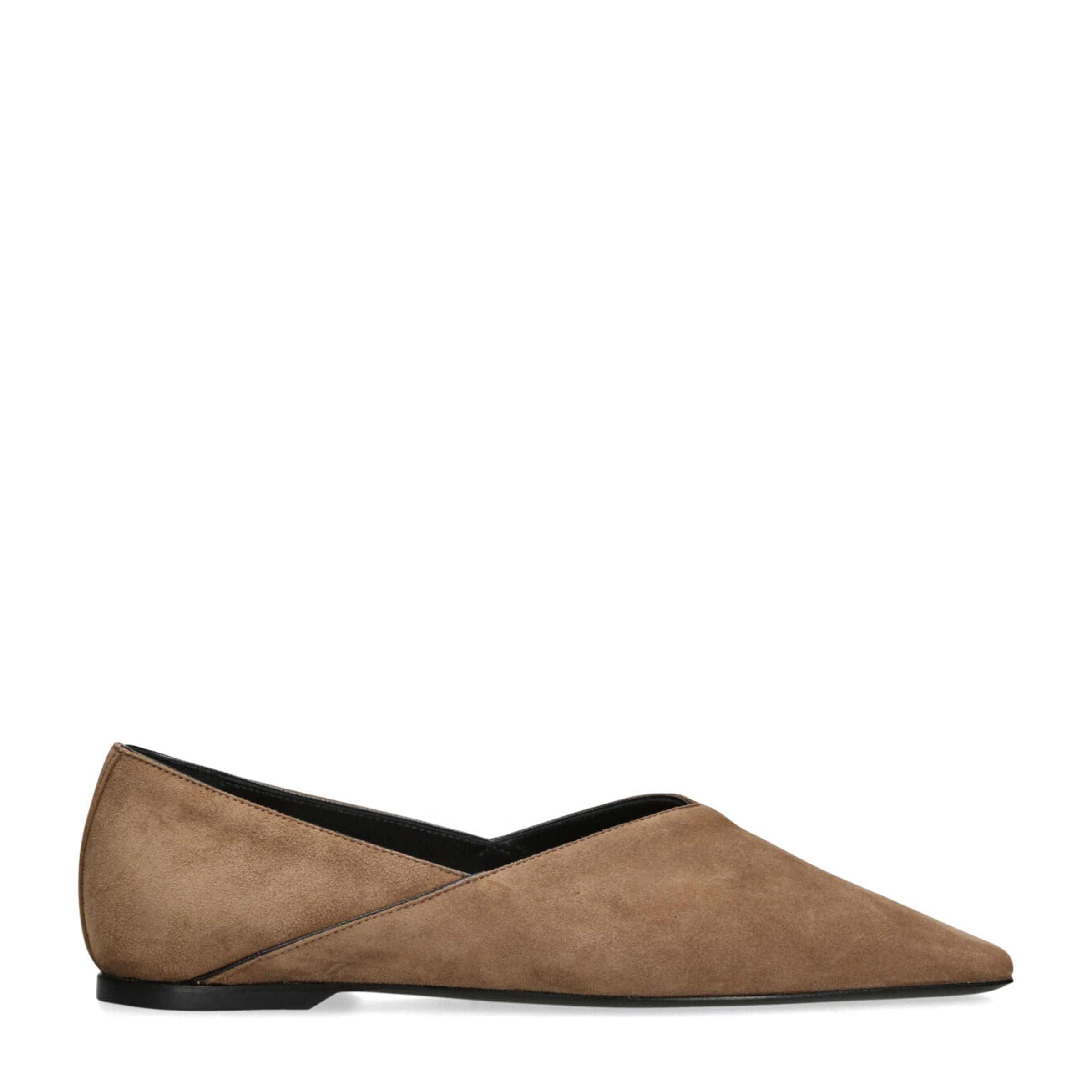 Toteme Beige Suede Everyday Ballet Flats