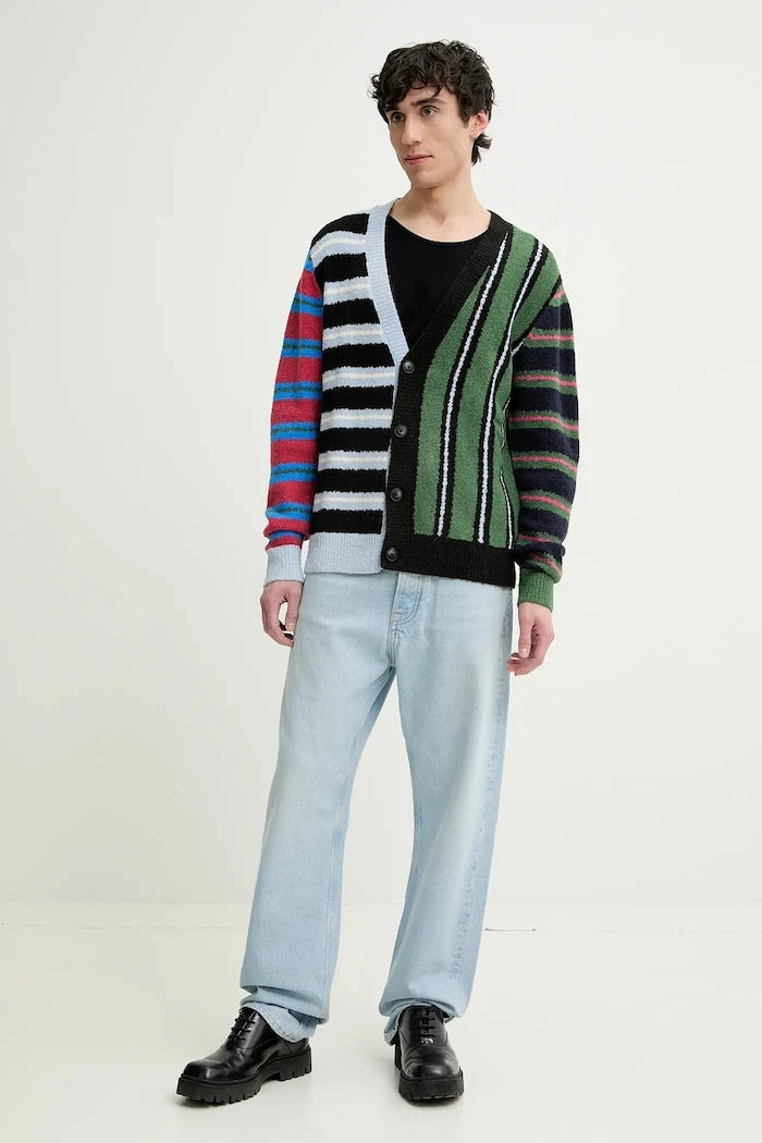 Жилетка с вълна Desigual MIDSTRIPES