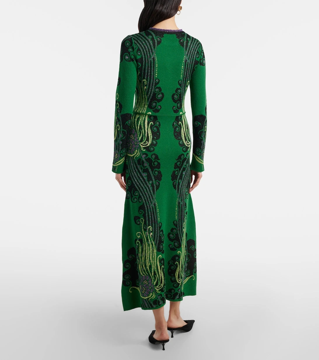 La DoubleJ - Bee jacquard midi dress