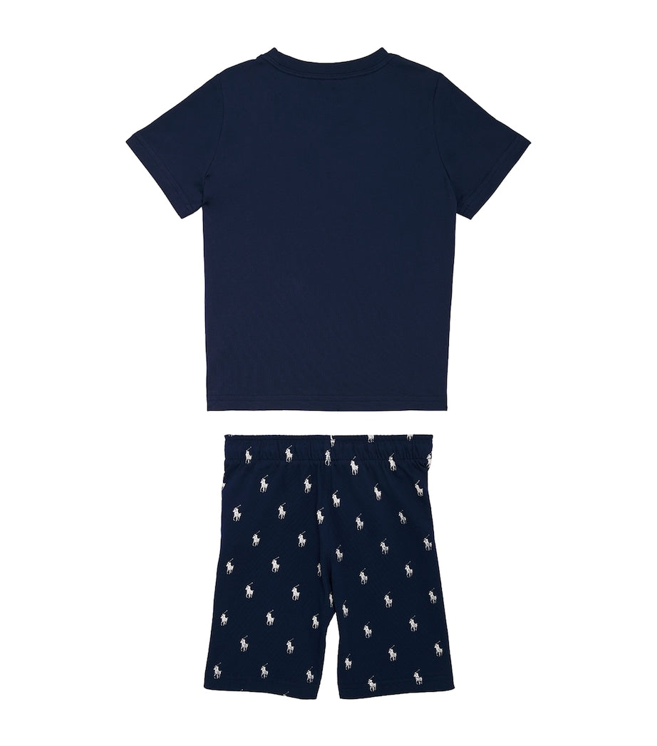 Ralph Lauren Kids Cotton T-Shirt and Shorts Set (4-7 Years)