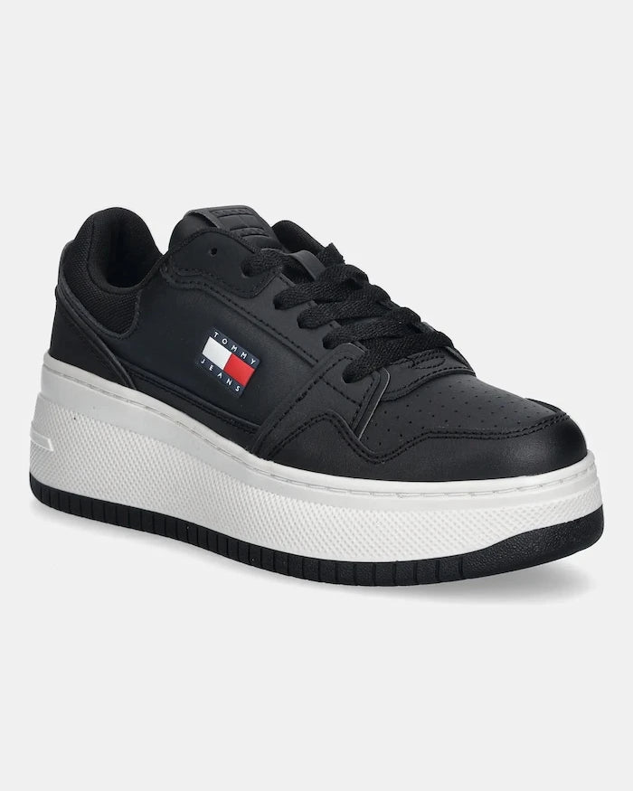 Tommy Jeans TJW RETRO BASKET FLATFORM Deri Spor Ayakkabı