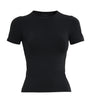 Skims Black Soft Smoothing T-Shirt