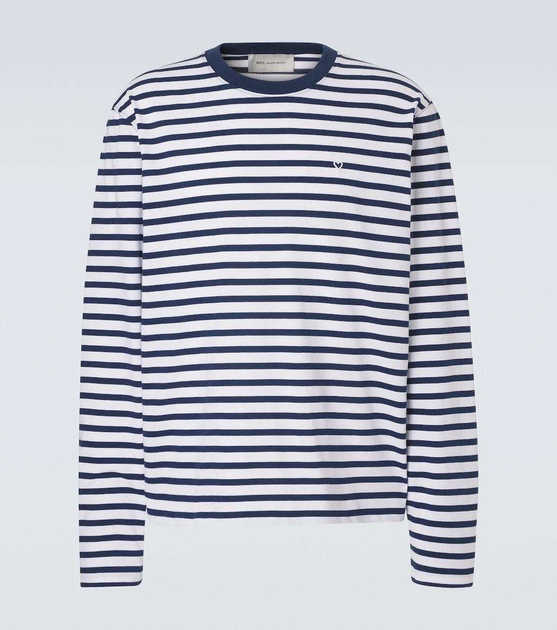 Ami Paris - Striped cotton jersey T-shirt