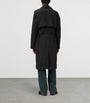 AllSaints Black Cotton-Blend Bastille Trench Coat